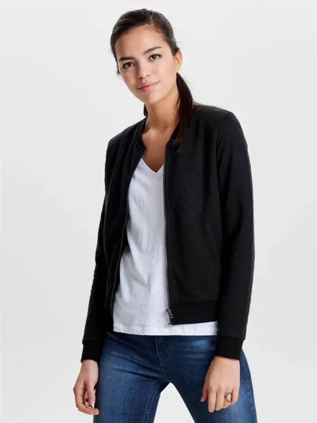 Veste bomber joyce paillettes noir femme - Only | wimod