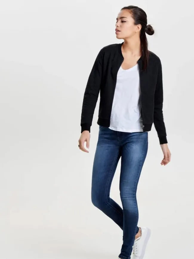 Veste bomber joyce paillettes noir femme - Only | wimod