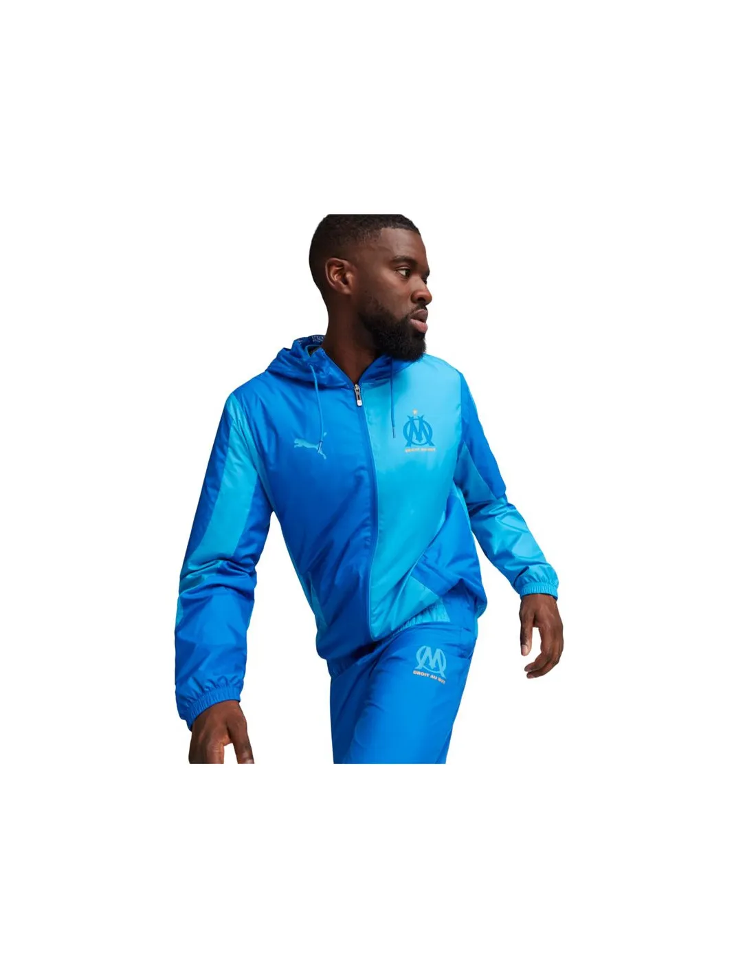 Veste de Football Puma Olympique de Marseille Prematch Bleu Homme