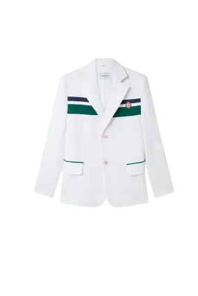 Veste de Sport Tricot Blanc