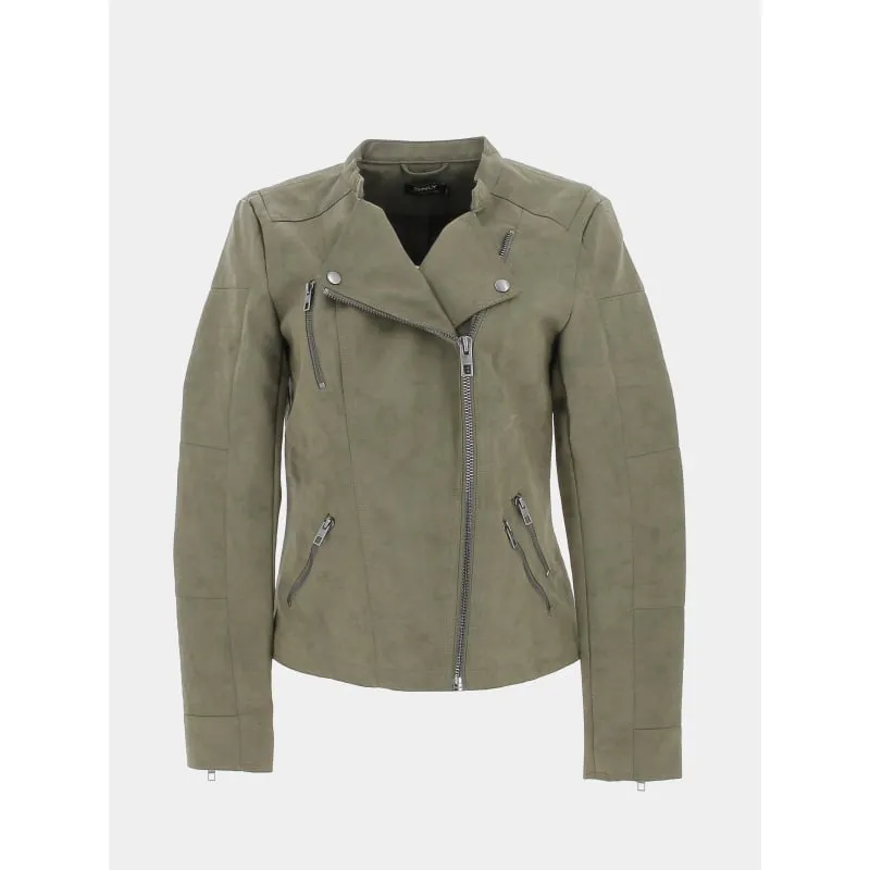 Veste perfecto simili cuir gemma noir femme - Only | wimod