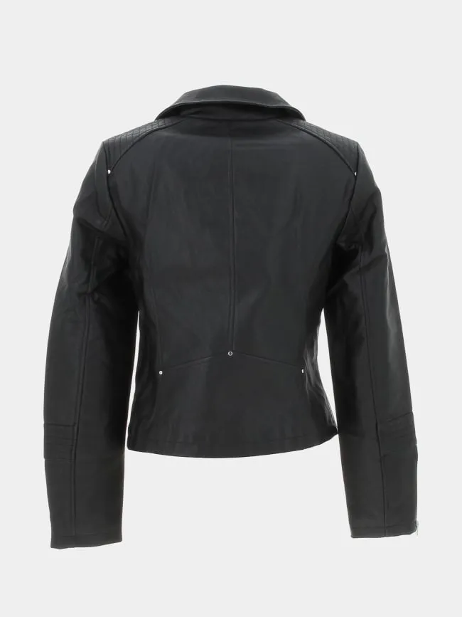 Veste perfecto simili cuir gemma noir femme - Only | wimod