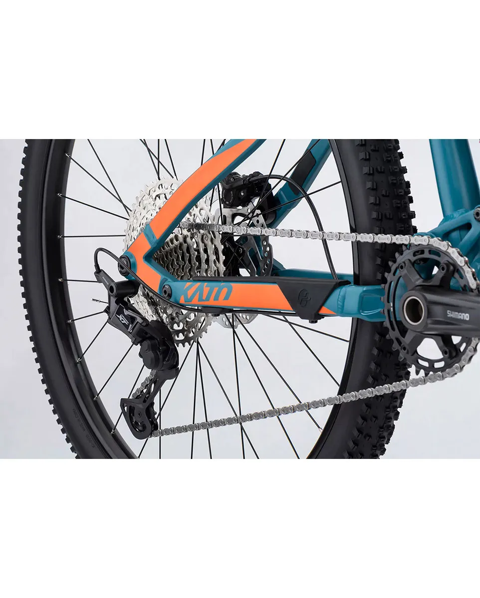 VTT tout suspendu Unisexe KATO FS UNIVERSAL Bleu Vert/Orange