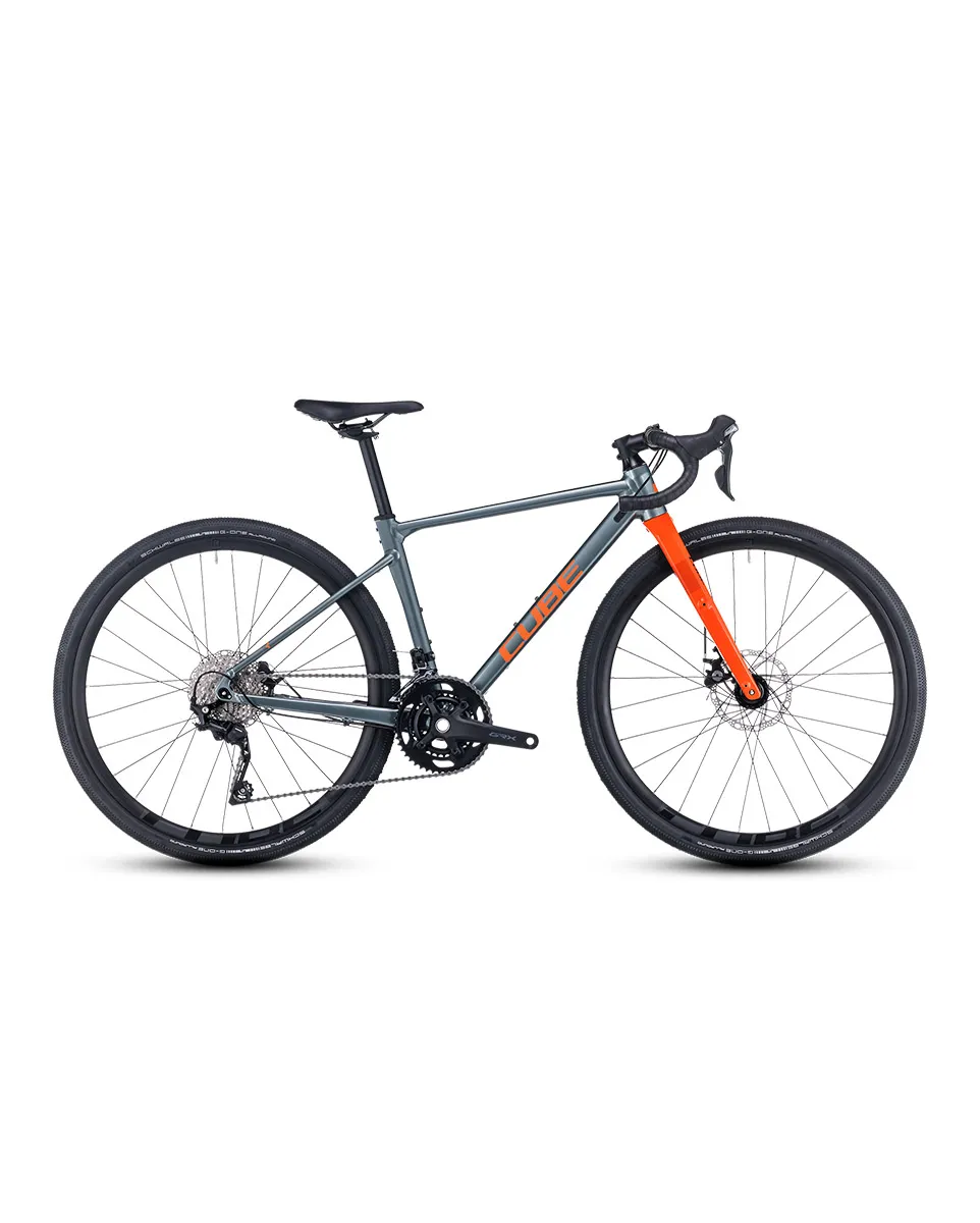 Vélo Gravel Enfant NUROAD ROOKIE Gris/Orange