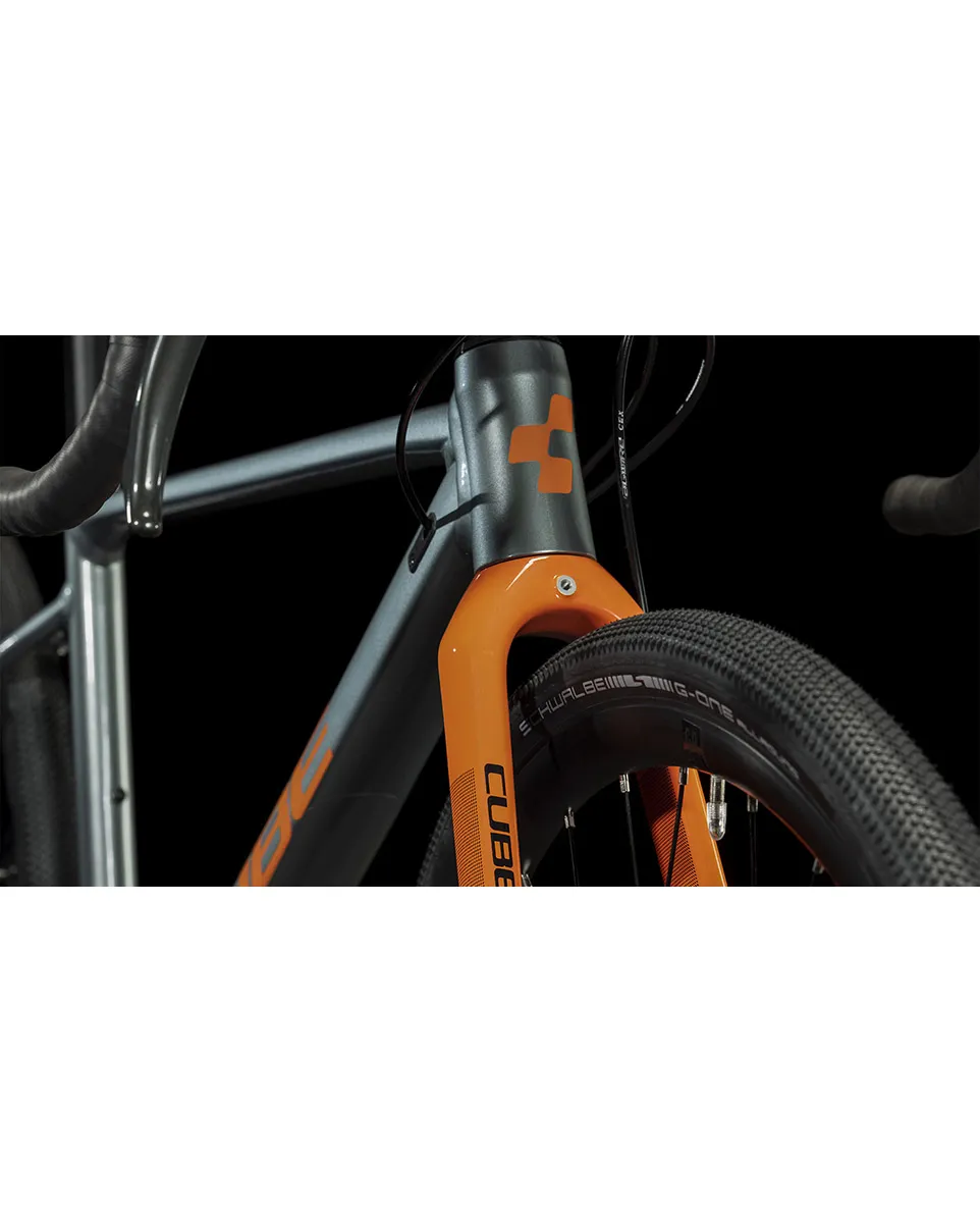 Vélo Gravel Enfant NUROAD ROOKIE Gris/Orange