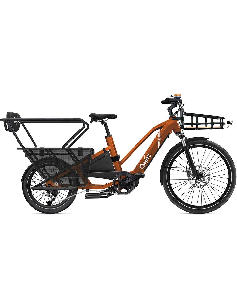 Vélo électr. cargo Unisexe EQUO EDITION ROLAND-GARROS iPA720 FAMILY PACK Orange